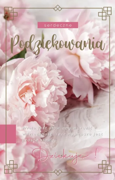 Karnet 2K - Serdeczne Podziękowania