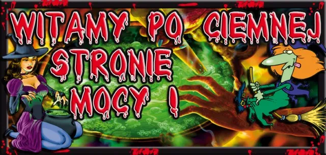 Tabliczka 3D - Witamy po ciemnej stronie mocy!