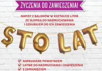 Napis z balonów - Sto lat - 3