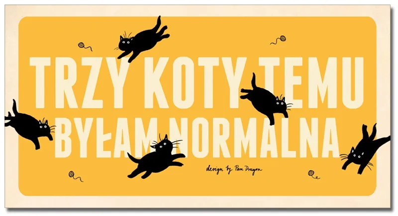 Tabliczka Vip - Trzy koty temu byłam normalna.