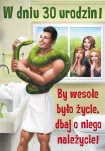 Karnet A5 - W dniu 30 urodzin! - By wesołe było życie dbaj, o niego należycie - 2