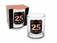 Szklanka whisky A - 25 urodziny / rocznica ślubu / lat pracy, itp