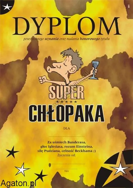 Dyplom - Super Chłopaka