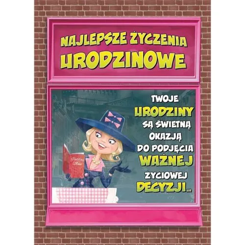 Karnet - Najlepsze życzenia urodzinowe