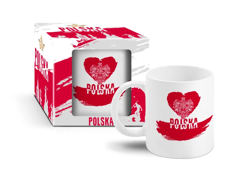 Kubek - Polska (orzeł w sercu)