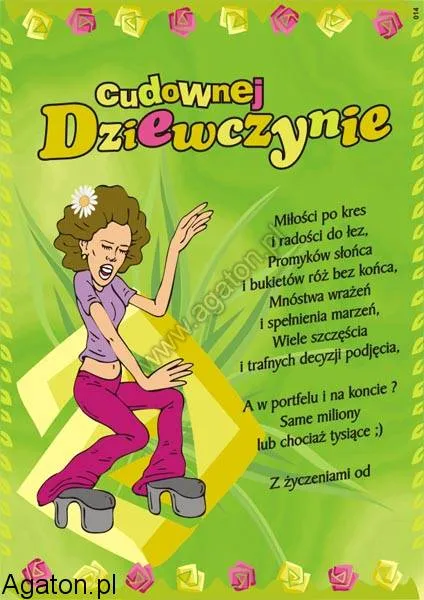 Dyplom - Cudownej dziewczynie