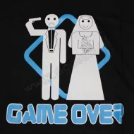 Koszulka - Game over, z pistoletem - dla mężczyzny