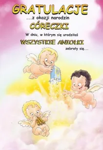 Karnet C5 - Gratulacje ... z okazji narodzin Córeczki