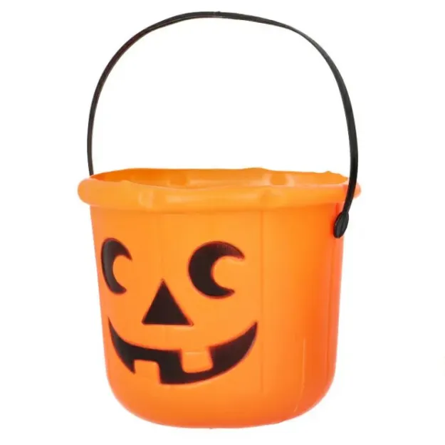 Wiaderko plastikowe - Halloween (pomarańczowe)