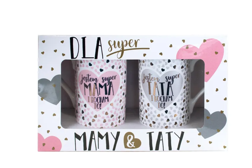 Kubki para - Jestem super Mamą / Jestem super Tatą