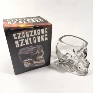 Szklanka czaszka