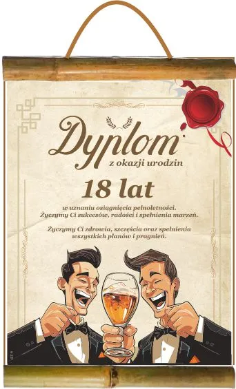 Dyplom z bambusem - Z okazji urodzin 18 lat