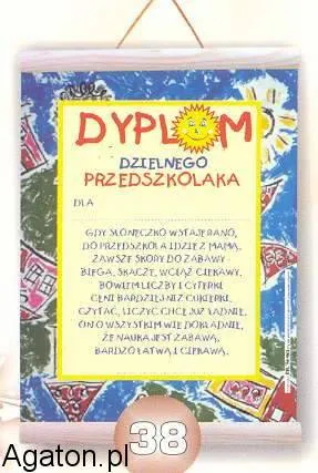 Dyplom - dzielnego przedszkolaka