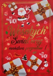 Karnet 1K - Wesołych Świąt oraz mnóstwa prezentów!