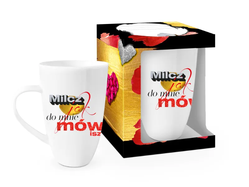 Kubek Kobieca Złota - Milcz jak do mnie mówisz