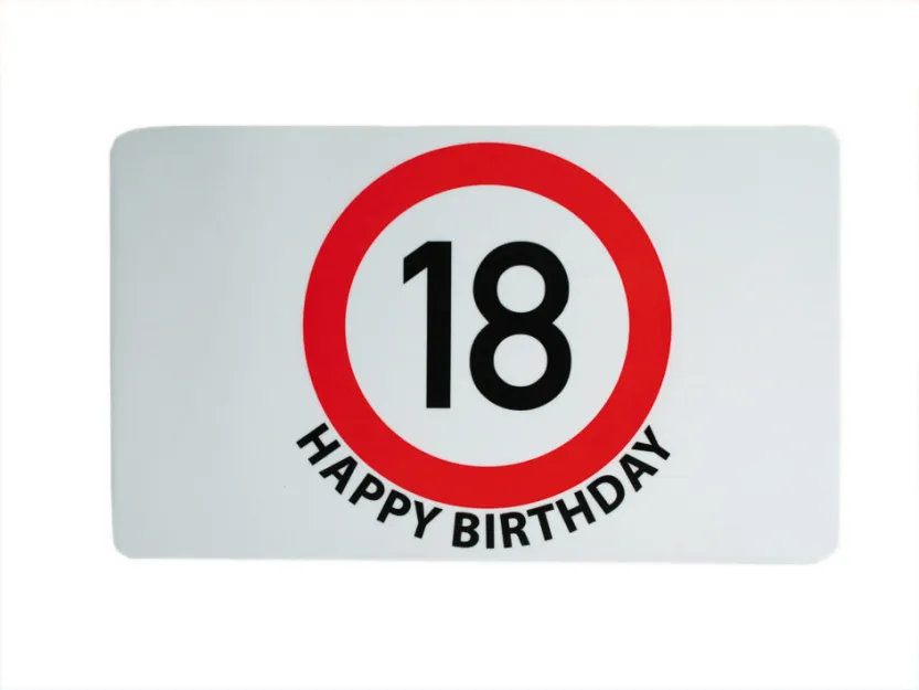 Deska do krojenia - 18 Happy birthday