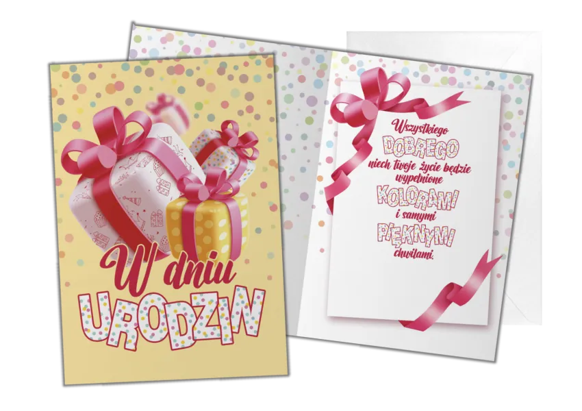 Kartka C5 - W Dniu Urodzin