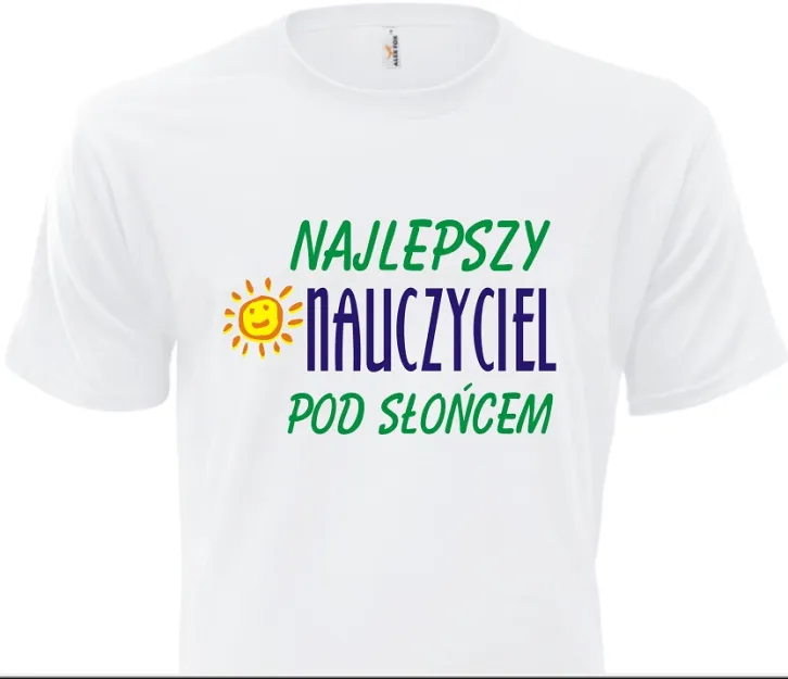 Koszulka biała - Najlepszy Nauczyciel pod słońcem