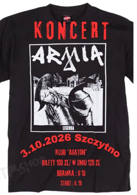 Bilet - Koncert ARMIA / 03.10.2026 / Szczytno AGATON