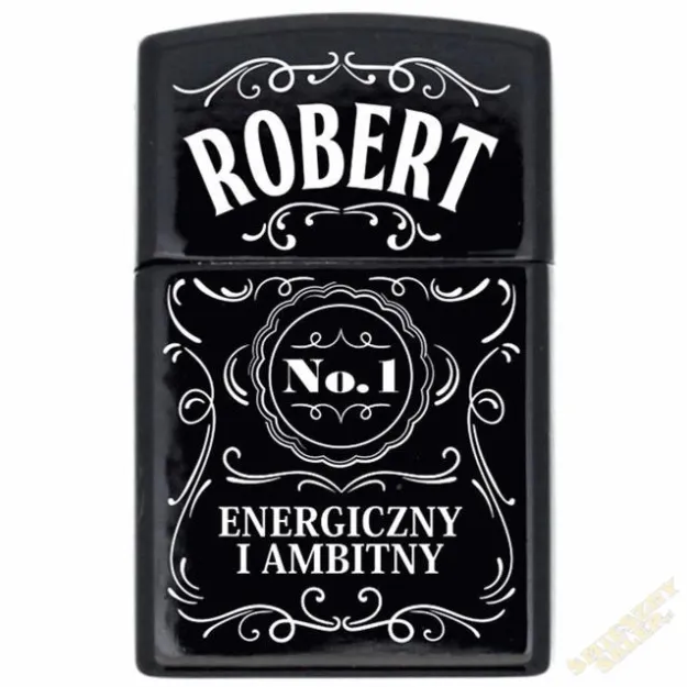Zapalniczka z imieniem - Robert No.1 energiczny i ambitny