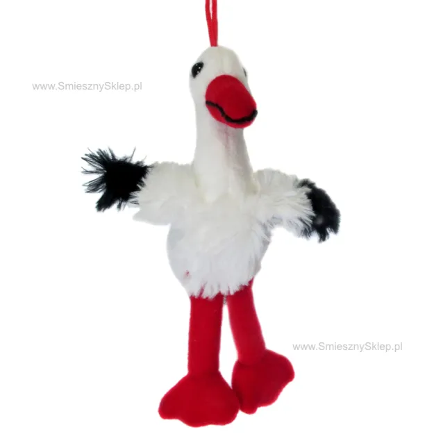 Bocian pluszowy 18cm - mini