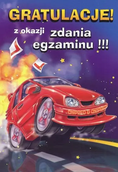 Karnet C5 - Gratulacje z okazji zdania egzaminu!
