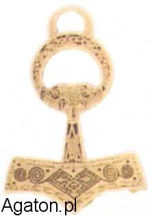 Amulet 40 - Młot Thora + rzemyk - gratis!