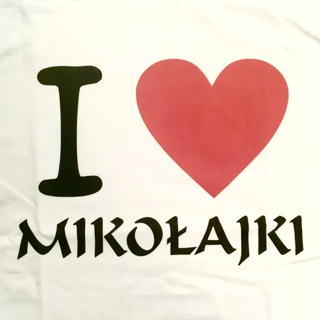 Koszulka biała - I love Mikołajki