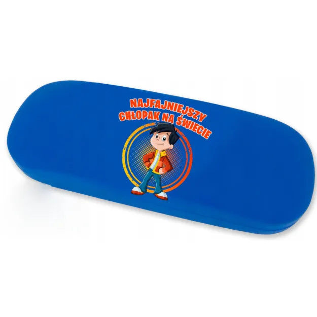 Etui na okulary niebieskie - Najfajniejszy Chłopak na świecie