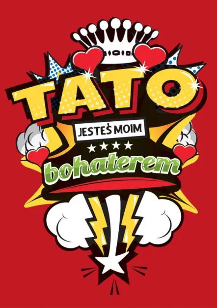 Karnet Kukartka PP - Tato jesteś moim bohaterem