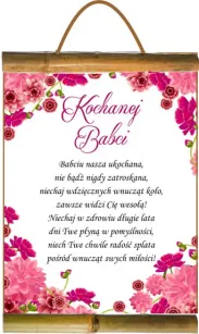 Dyplom z bambusem - Kochane Babci. Babciu nasza ukochana, nie bądź nigdy zatroskana
