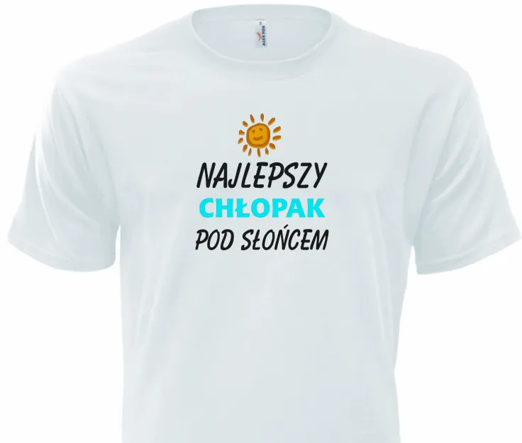 Koszulka biała - Najlepszy chłopak pod słońcem