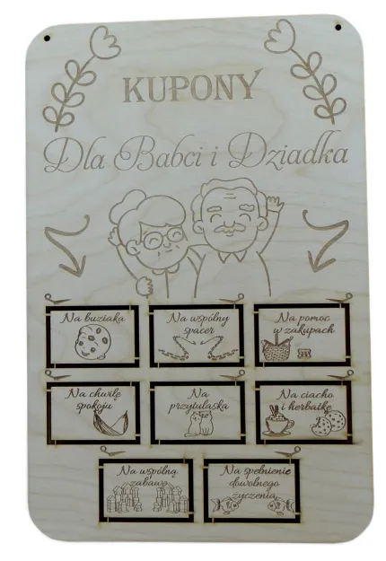 Kupony upominkowe - Dla Babci i Dziadka
