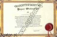 Certyfikat - Super Pedagoga