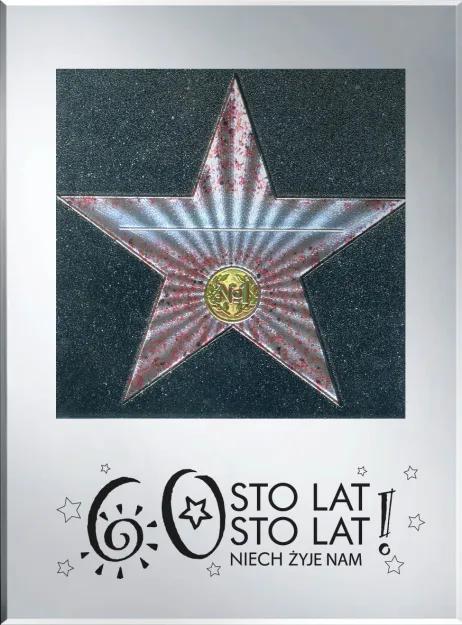 Ramka na zdjęcie  - 60 Super Star! Niech żyje nam - Aleja Gwiazd