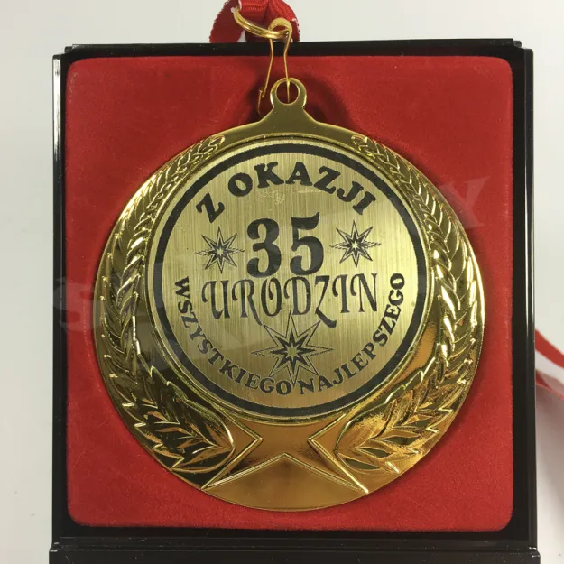 Medal w etui - Z okazji 35 urodzin - Wszystkiego najlepszego