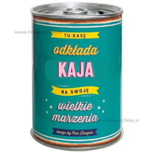 Puszka Skarbonka Vip - Kaja - Tu kasę odkłada na swoje wielkie marzenia