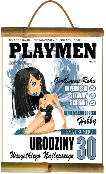 Dyplom z bambusem 30 - Książe z bajki PLAYMEN - Temat numeru - 30 urodziny