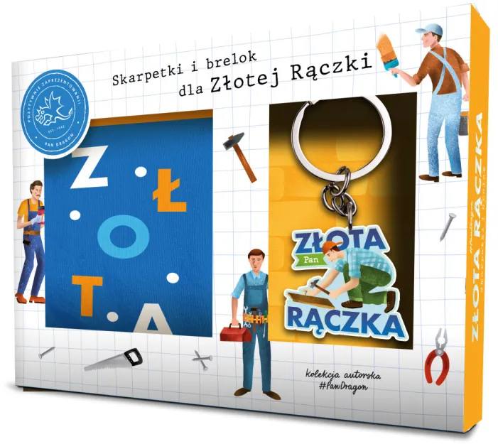 Skarpetki + brelok Porys - Pan złota rączka