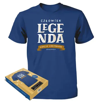 Koszulka czarna - Człowiek legenda edycja limitowana