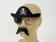 Okulary pirata z wąsami