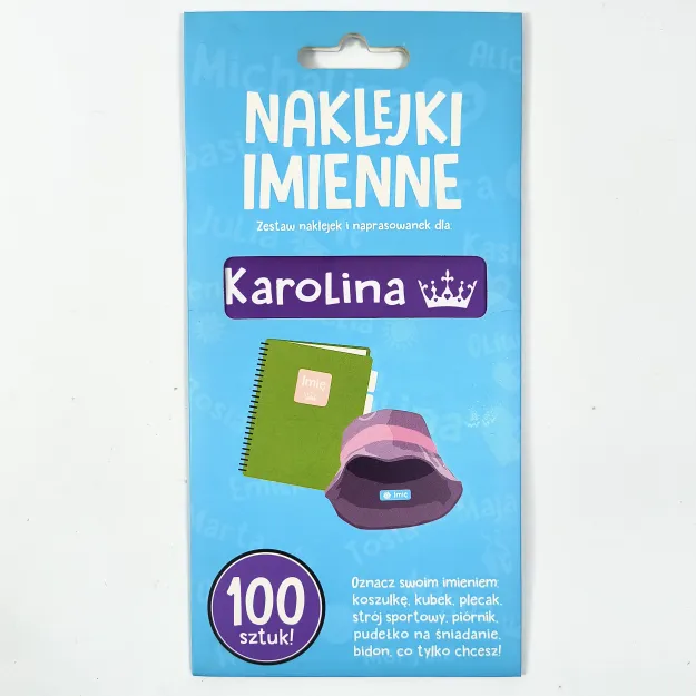 Naklejki imienne 100 szt. - Karolina
