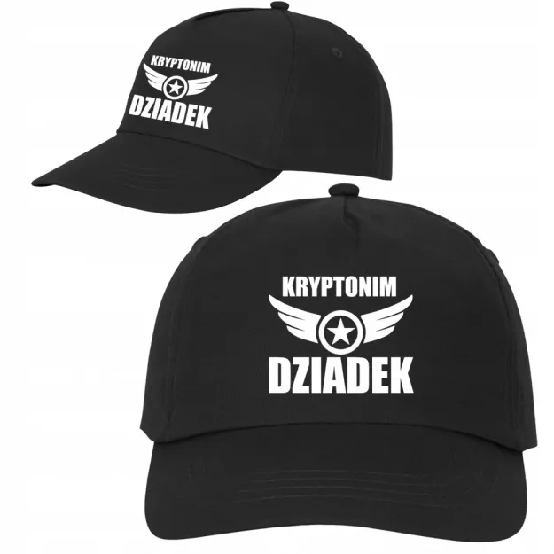 Czapka z daszkiem (czarna) - Kryptonim Dziadek
