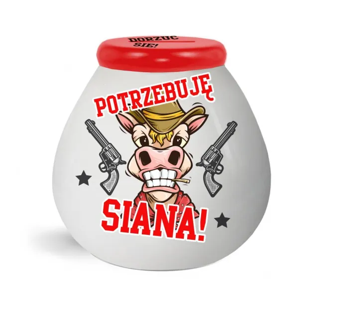 Skarbonka baryłka - Potrzebuję siana - dorzuć się!