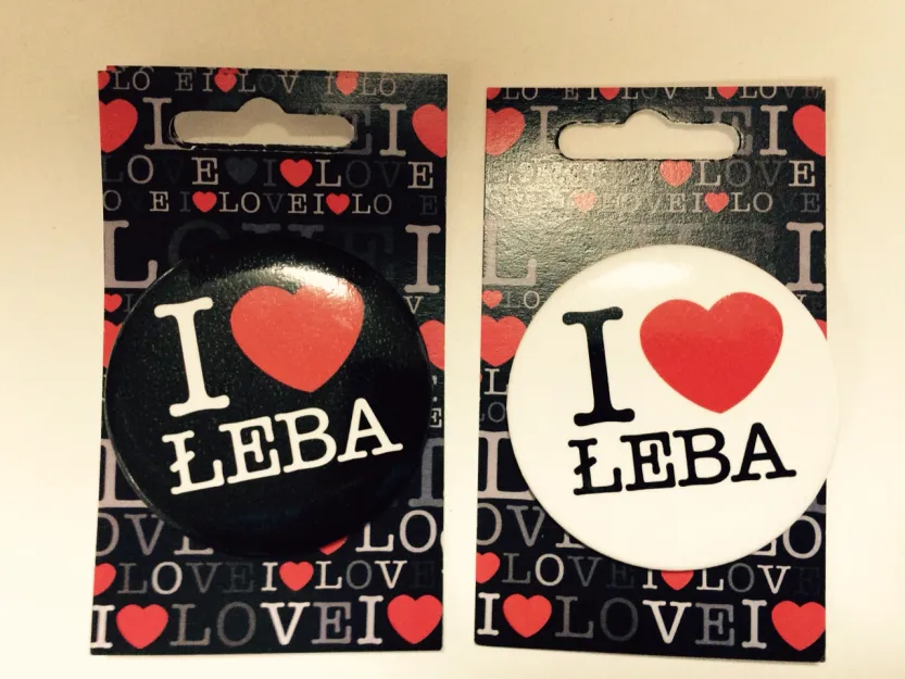 Przypinka - I love Łeba