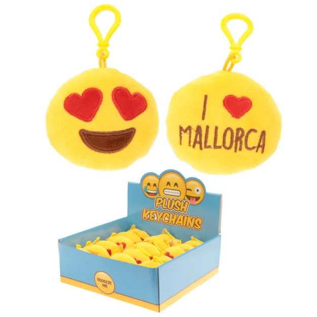 Brelok pluszowy z dźwiękiem - I love Mallorca (Majorka)