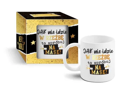 Kubek Mens - Jak nie idzie w rzeźbie to spróbuj na masę