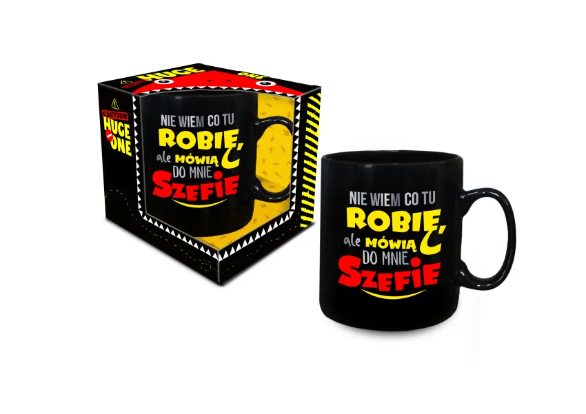 Kubek Huge one - Nie wiem co tu robię, ale mówią do mnie Szefie