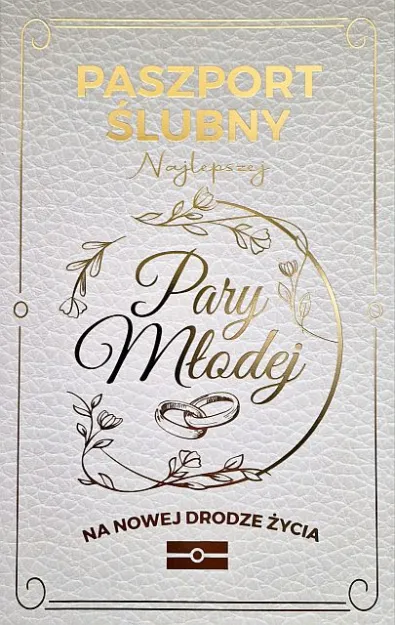 Karnet - Paszport Ślubny najlepszej Pary Młodej na nowej drodze życia