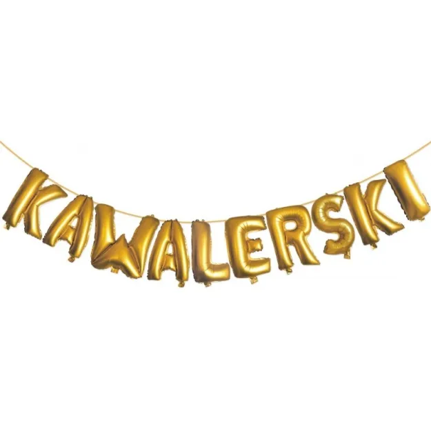 Napis z balonów - Kawalerski